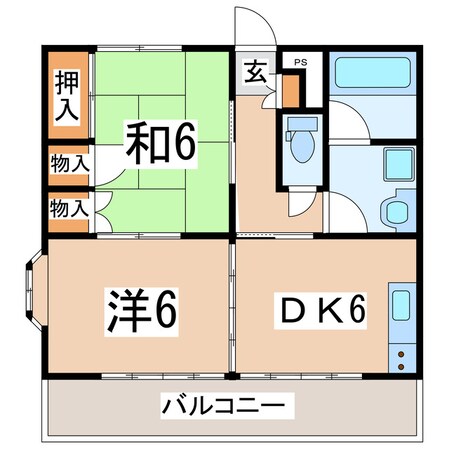 郡山駅 バス20分  郡山高校下車：停歩1分 3階の物件間取画像